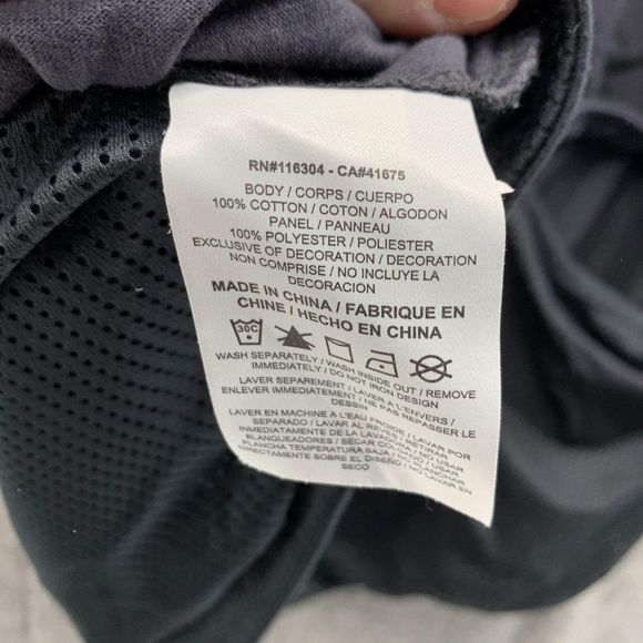 Converse Shirt Women XXL Ladies Black Casual Tee Outdoors Fleece Cotton Crop - Picture 10 of 12